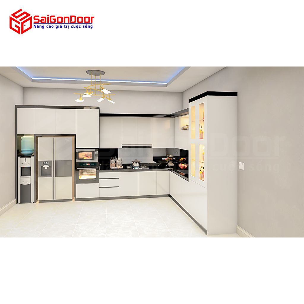 គ្រឿងសង្ហារឹមផ្ទះបាយ Full trần L mini bar