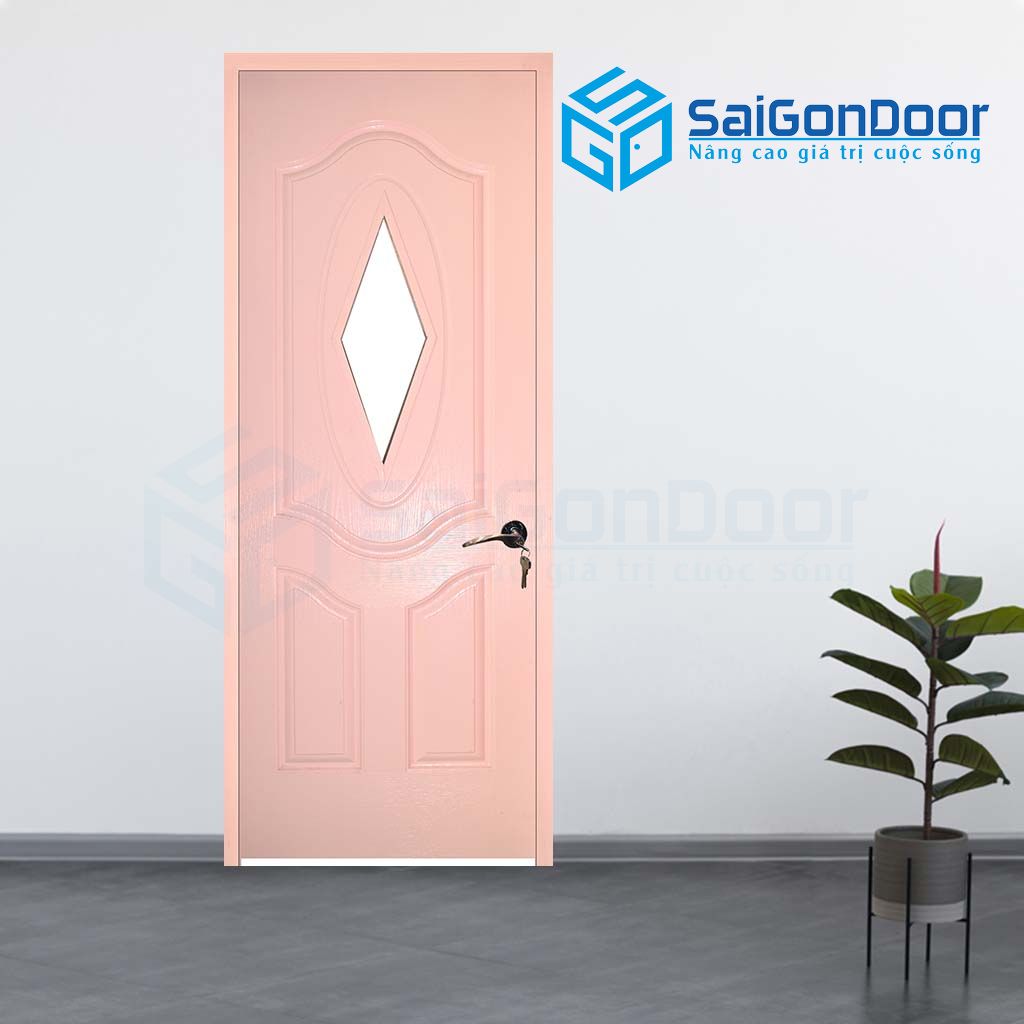 បន្ទប់គេងទ្វារឈើ PN  HDF 3AGL-C4