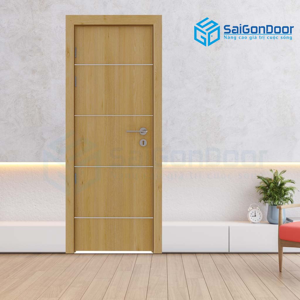 ទ្វារឈើប្រណីត SAIGONDOOR HDF Laminate P1R4a