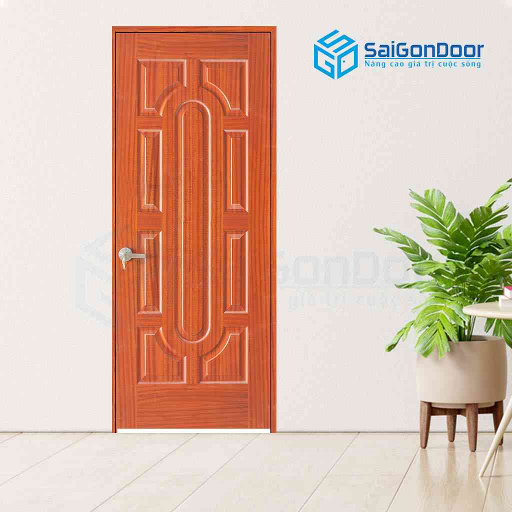 ទ្វារឈើឧស្សាហកម្ម HDF Veneer 19-Sapele