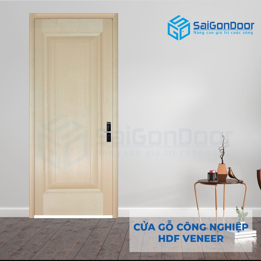 ទ្វារឈើឧស្សាហកម្ម HDF Veneer 1B ash