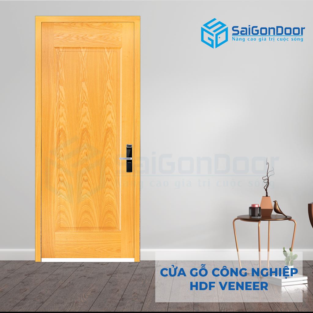 ទ្វារឈើឧស្សាហកម្ម HDF Veneer 1B-ash