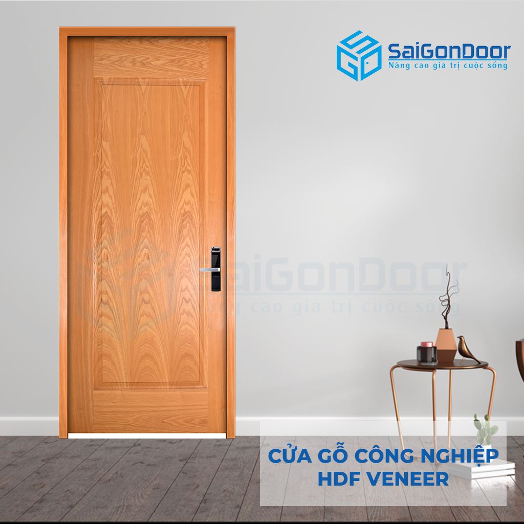 ទ្វារឈើឧស្សាហកម្ម HDF Veneer 1B oak soi