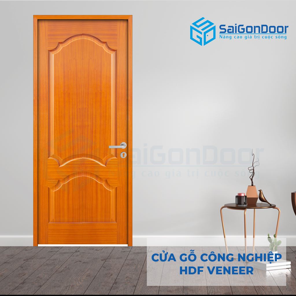 ទ្វារឈើឧស្សាហកម្ម HDF Veneer 2A lum xoan dao