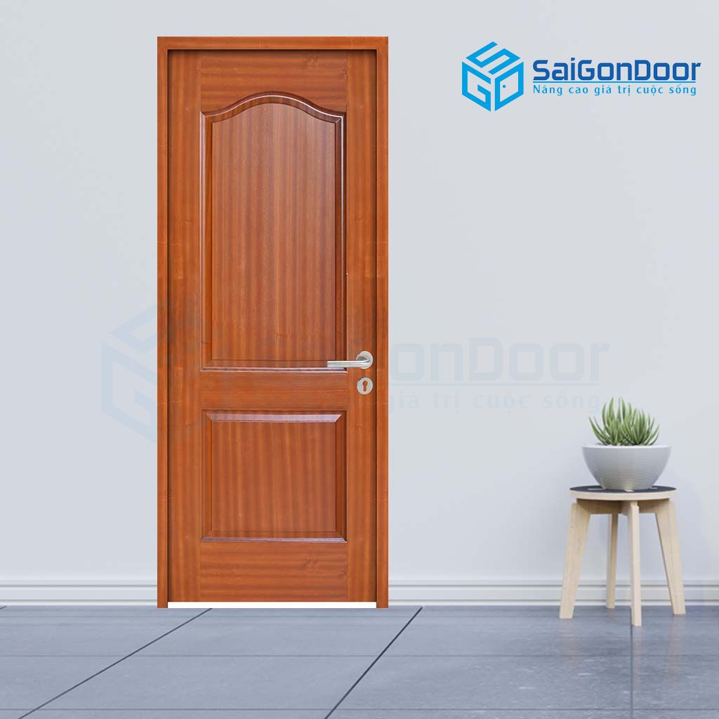 ទ្វារឈើទៅបង្គន់ HDF Veneer 2A-sapele