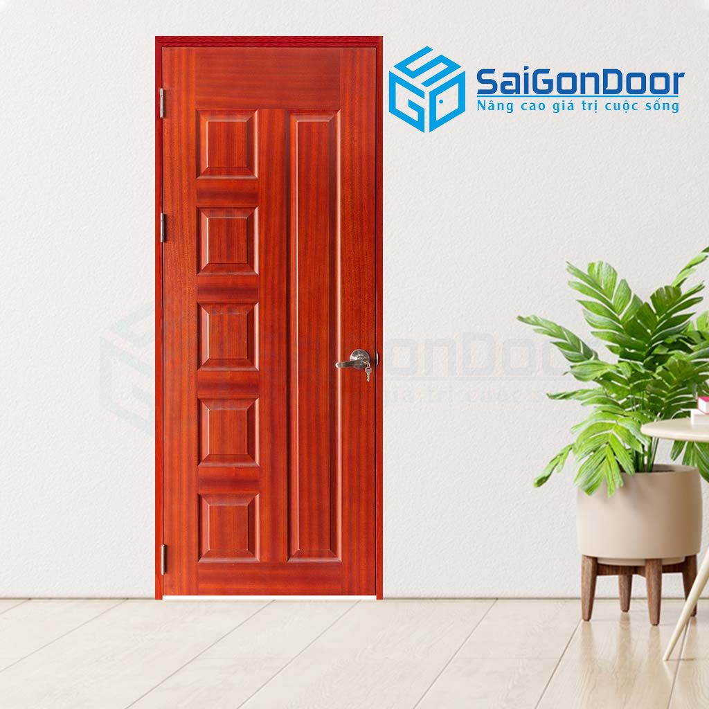 បន្ទប់គេងទ្វារឈើ PN HDF Veneer 6A Cam xe