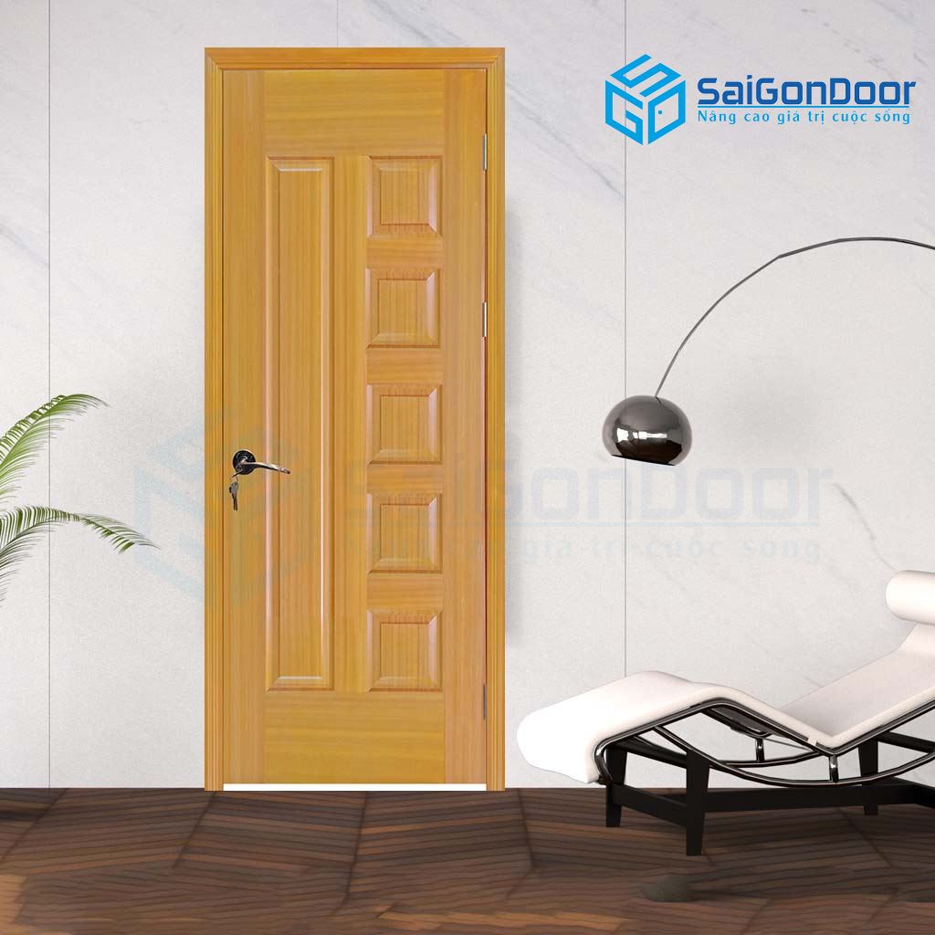 ទ្វារឈើប្រណីត SAIGONDOOR HDF Veneer 6B-sapele (7)