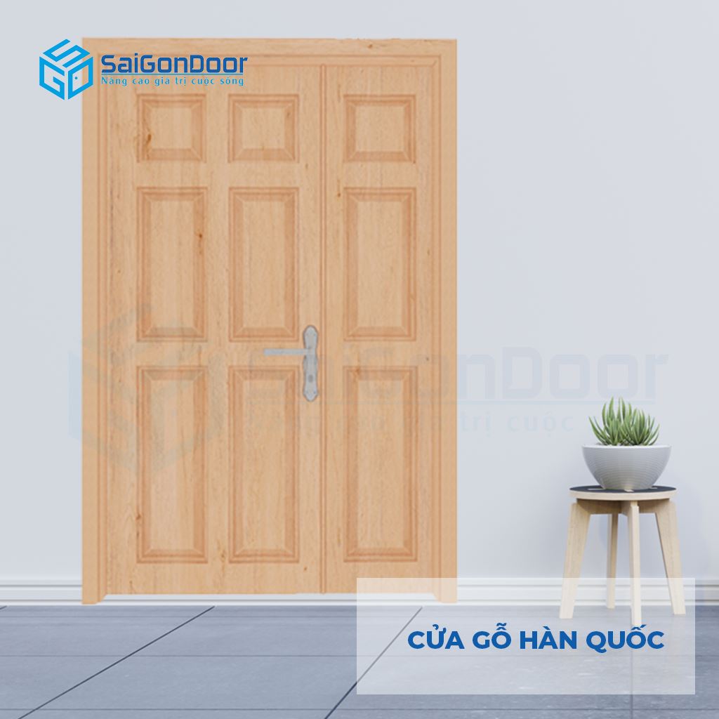 ទ្វារប្លាស្ទិក Saigon SGD CGHQ 2 canh 9A Oak (1)