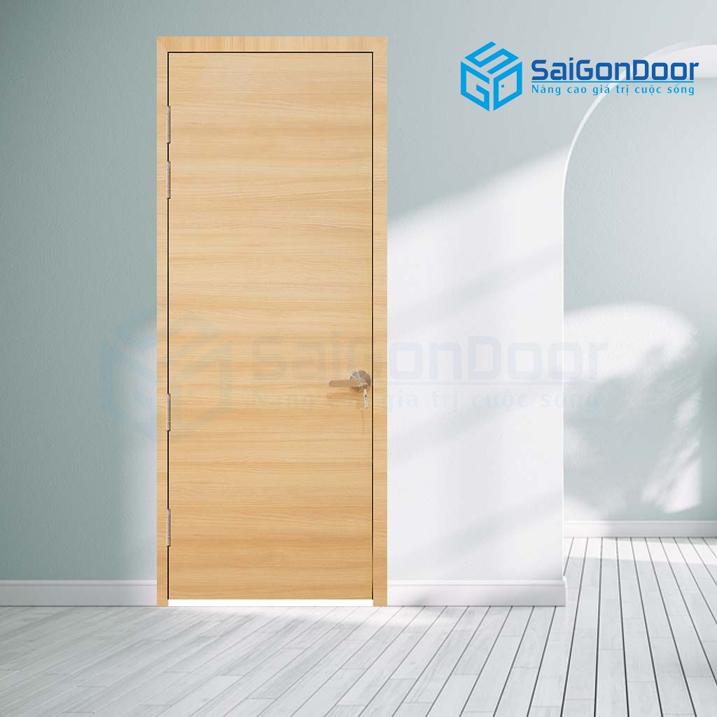 ទ្វារឈើទៅបង្គន់ MDF Laminate P1 van ngang