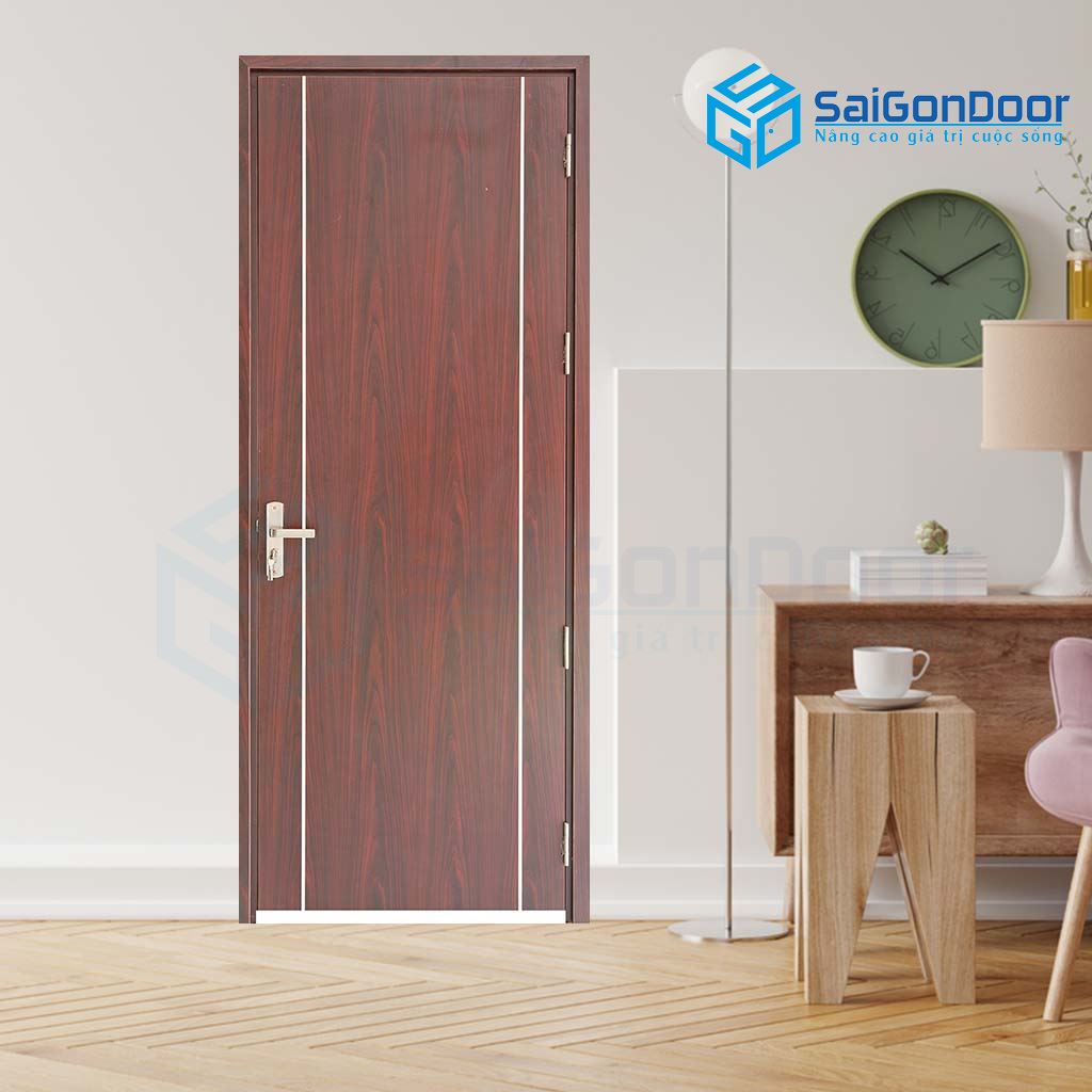 ទ្វារឈើប្រណីត SAIGONDOOR MDF Melamine P1R2-1