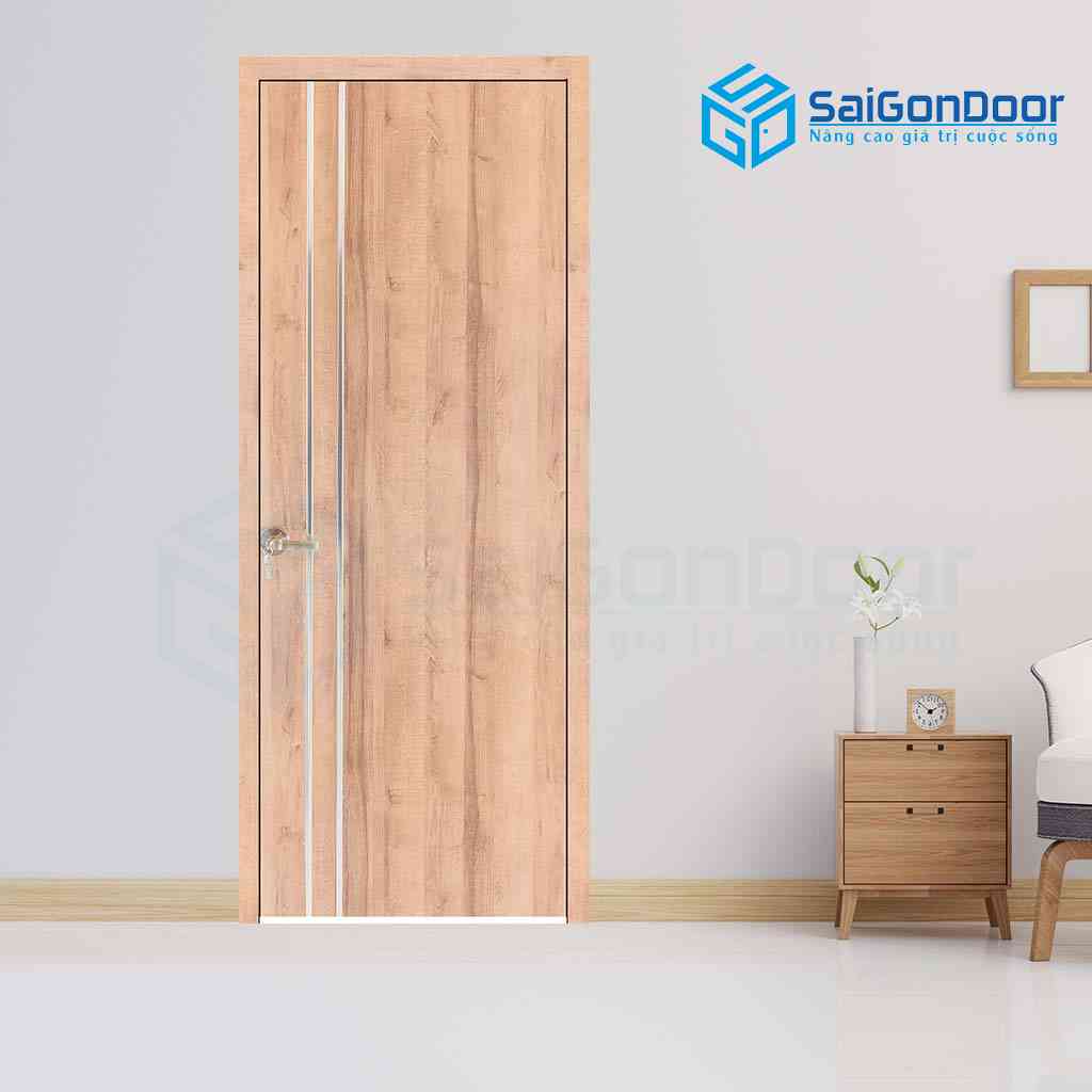 ទ្វារឈើបែបកូរ៉េ MDF Melamine P1R2 inox