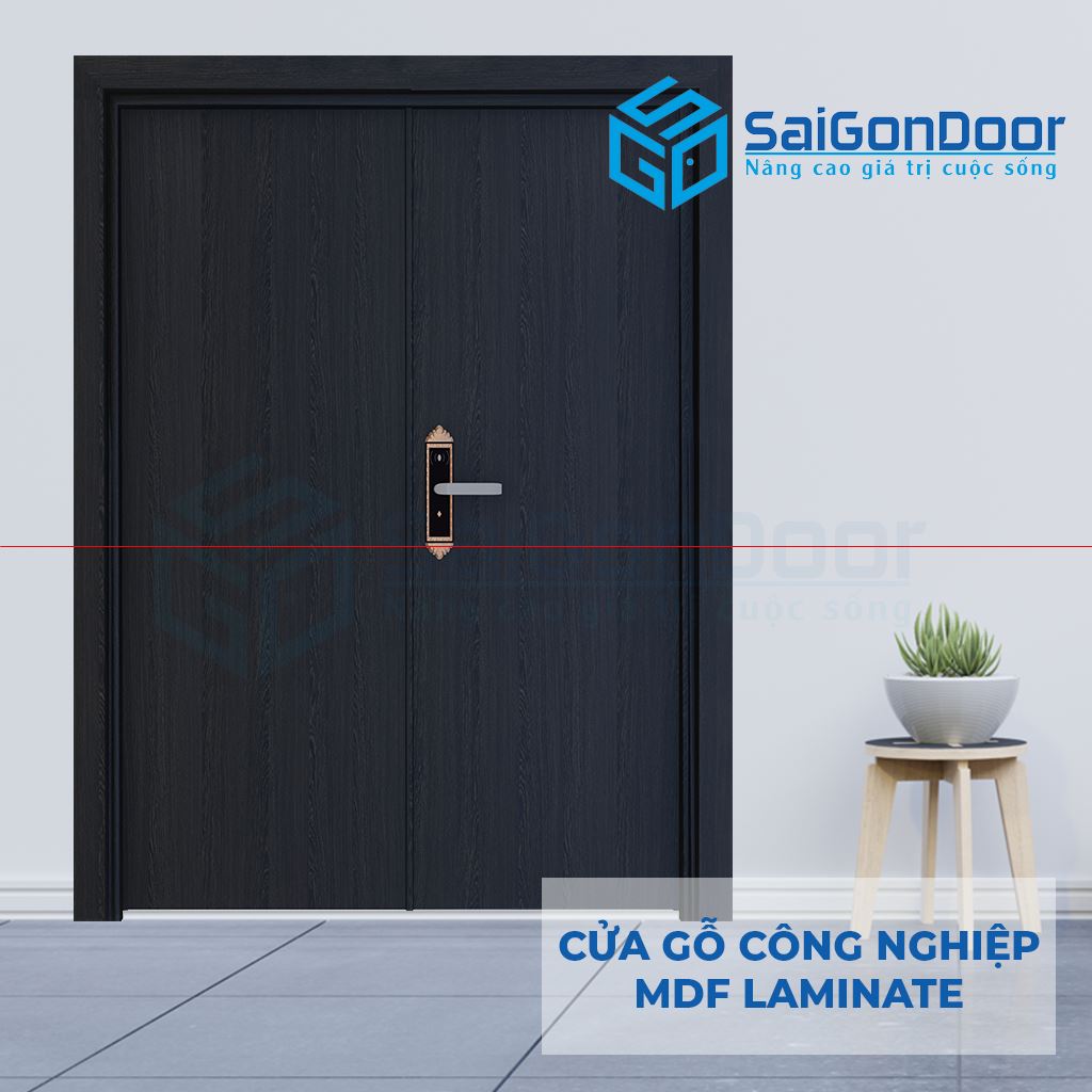 ទ្វារឈើឧស្សាហកម្ម MDF LAMINATE 2P1