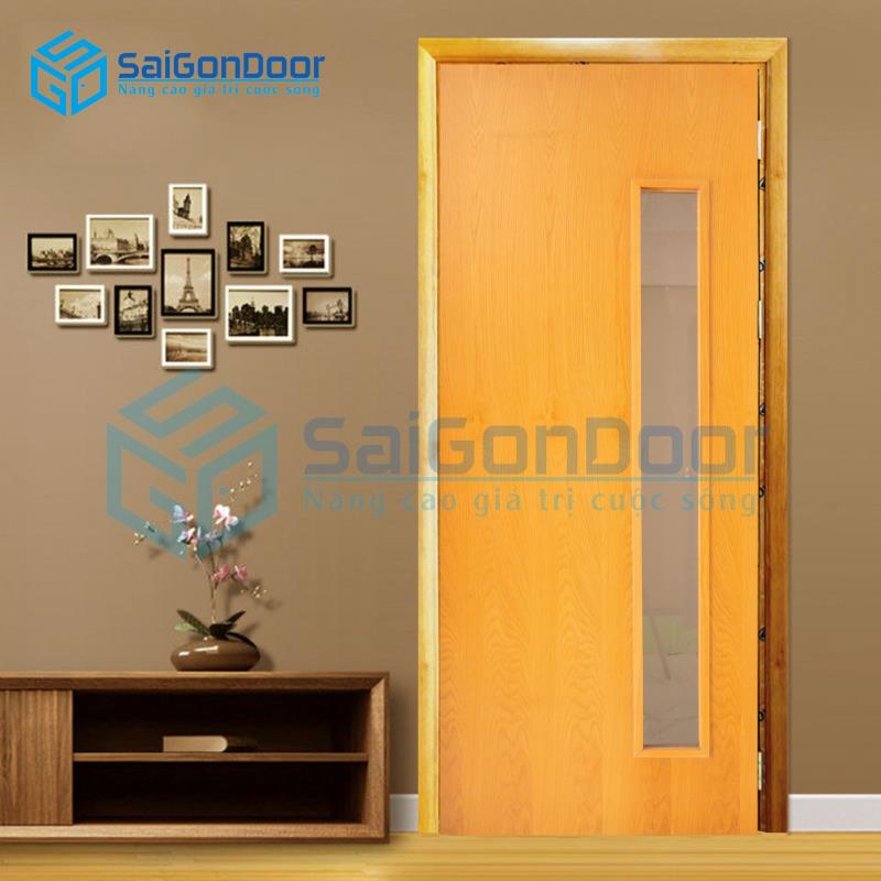 ទ្វារឈើ MDF Veneer P1GL-OAK