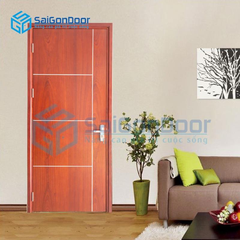 ទ្វារឈើ MDF Veneer P1R4-SAPELE