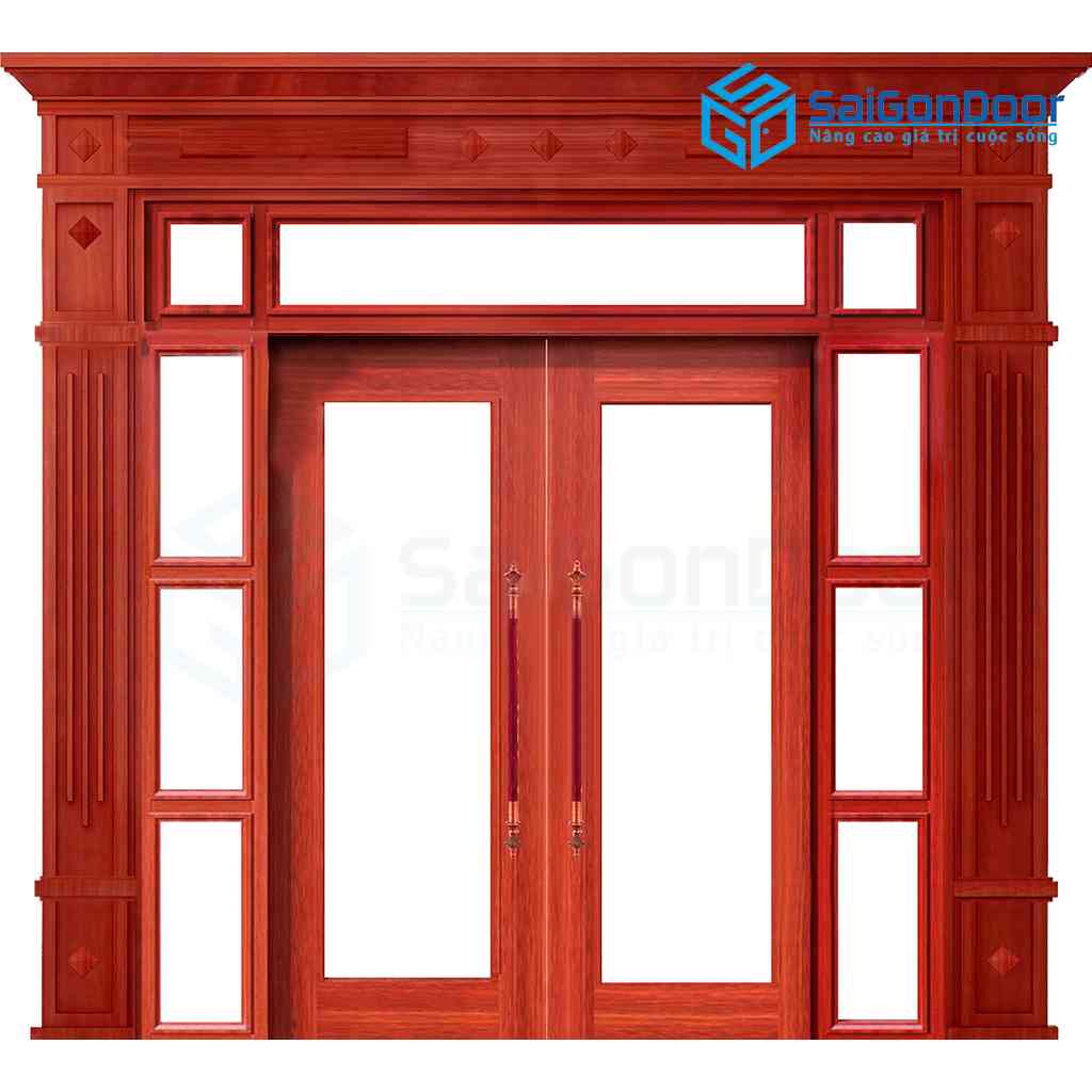 ទ្វារដែកថ្នាំកូតគ្រាប់ឈើ SGD Trend 4