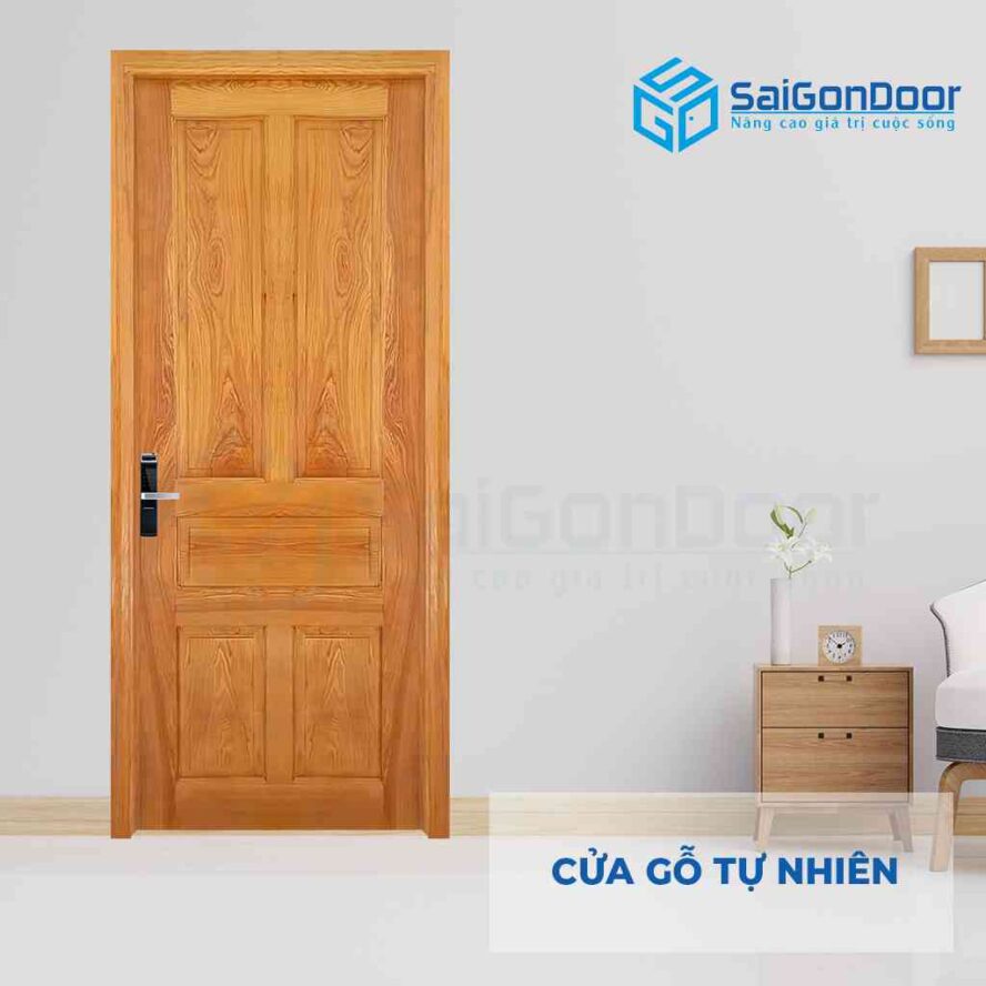 Cửa gỗ tự nhiên 5A sồi