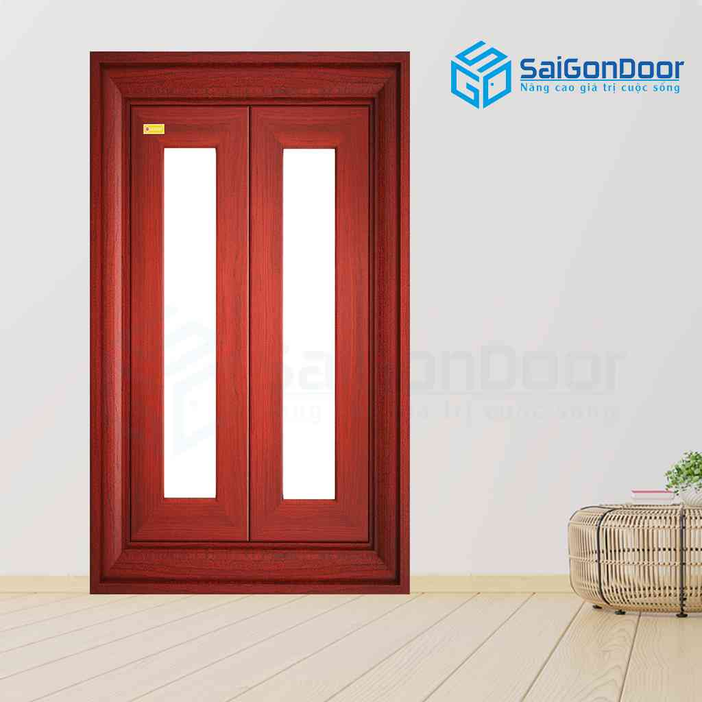 Cửa thép vân gỗ CS2K