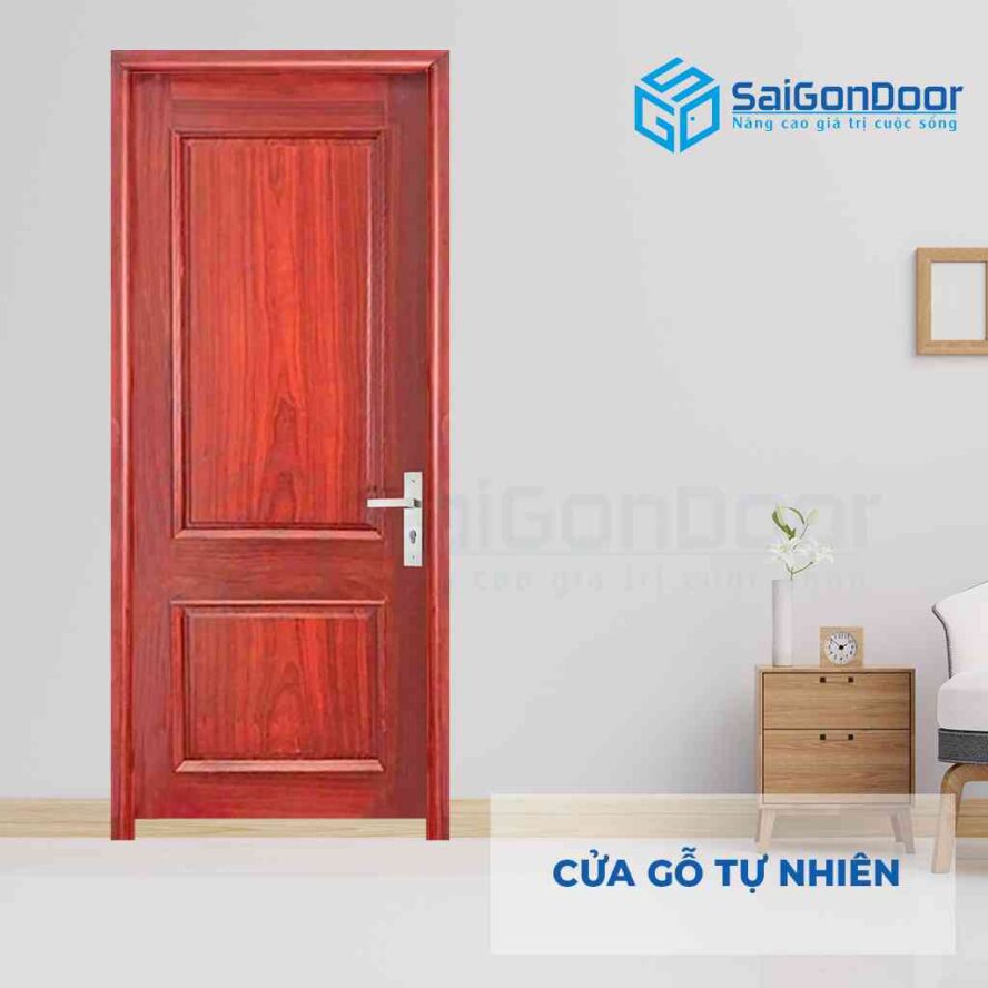 Báo giá cửa đi thông phòng bằng gỗ tự nhiên