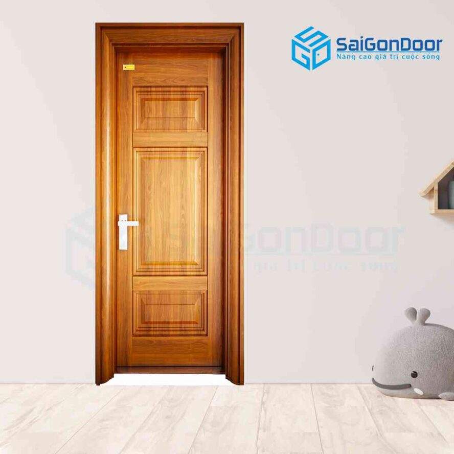 Cửa thép vân gỗ 1H3